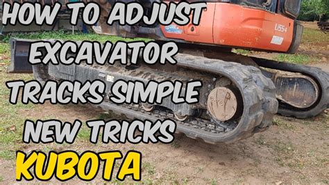 kubota mini excavator track adjustment|kubota excavator track back.